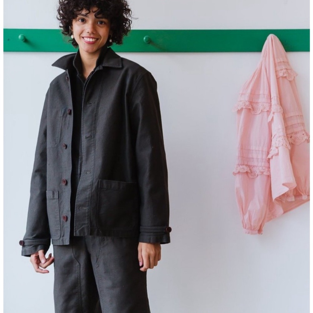 Caron Callahan Charcoal Gray Utility Jacket